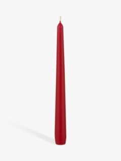 John Lewis ANYDAY Tapered Dinner Candles, Pack of 10, Red