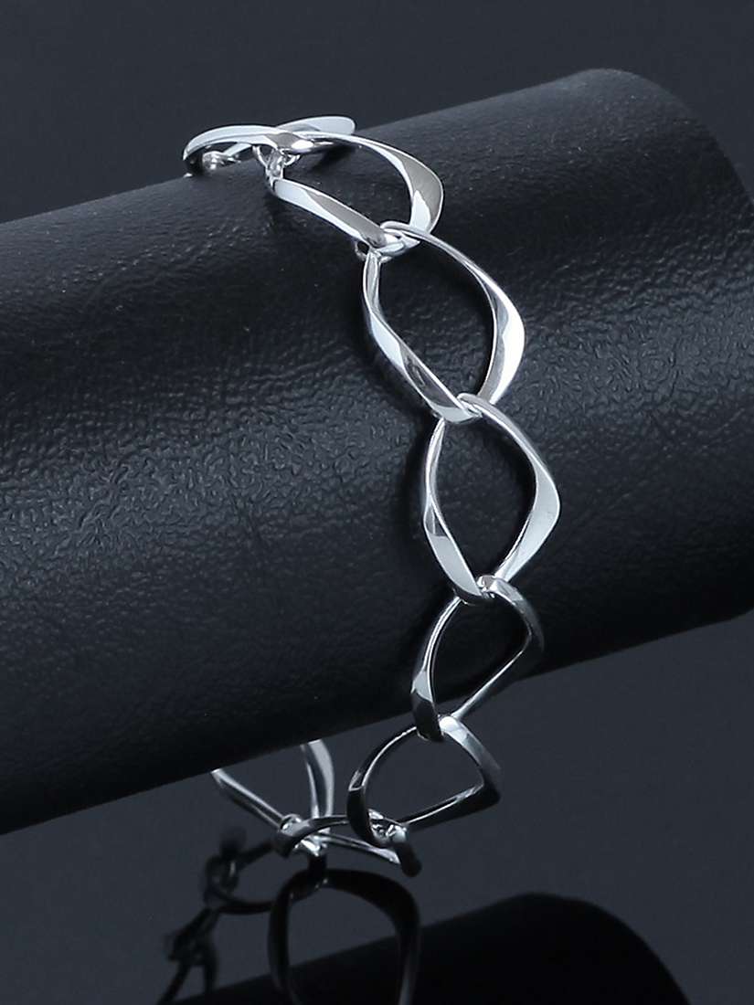 Buy Nina B Silver Sterling Bracelet, Silver Online at johnlewis.com