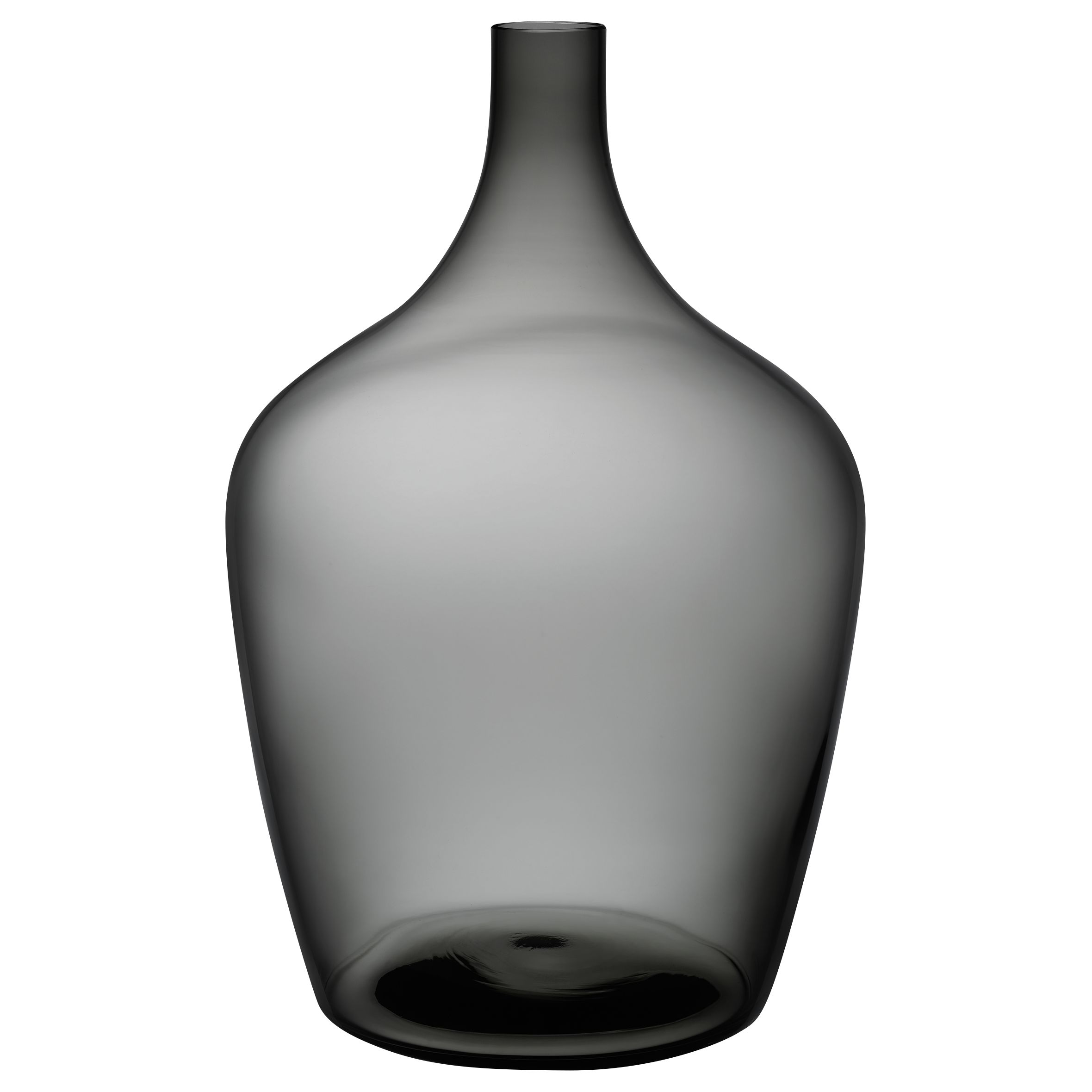 Nude Glass Dame Jeanne Demijohn Glass Vase, Extra Large, Smoke