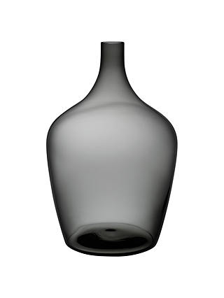 Nude Glass Dame Jeanne Demijohn Glass Vase, Extra Large, Smoke
