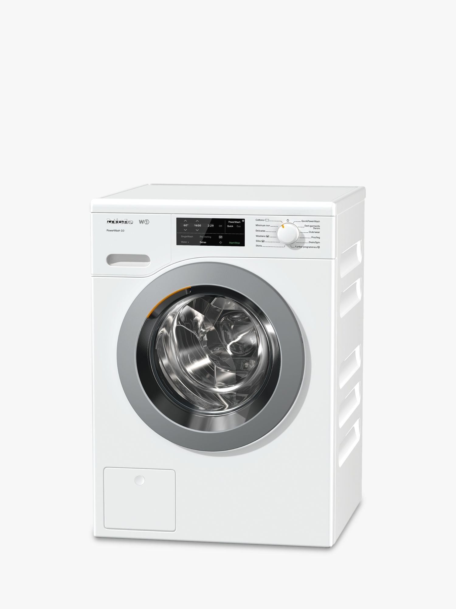 Miele WCE320 Quick PowerWash Freestanding Washing Machine, 8kg Load, A+++ Energy Rating, 1400rpm Spin, White