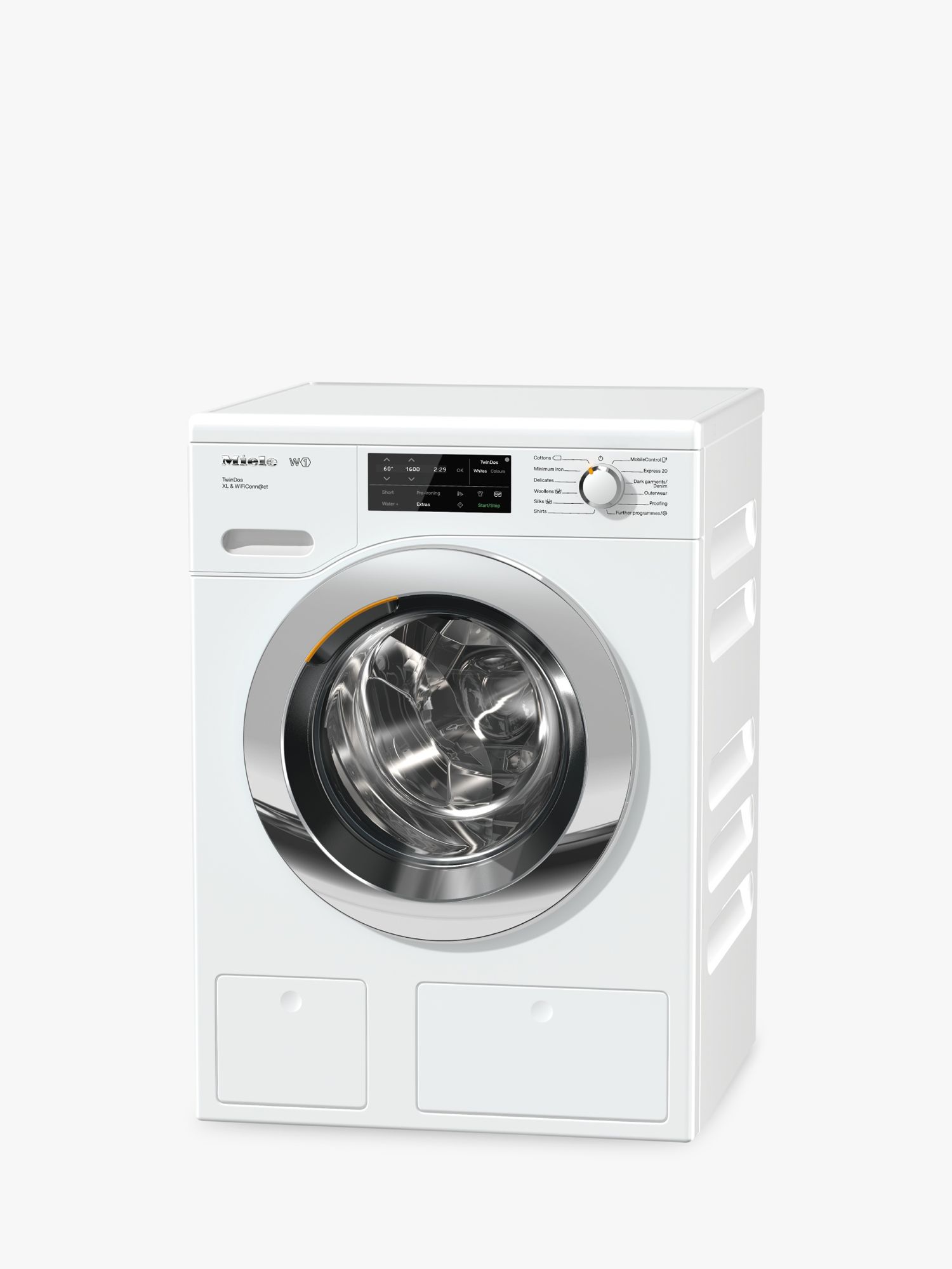 Miele WCI660 TwinDos XL Freestanding Washing Machine, 9kg Load, A+++ Energy Rating, 1600rpm Spin, White