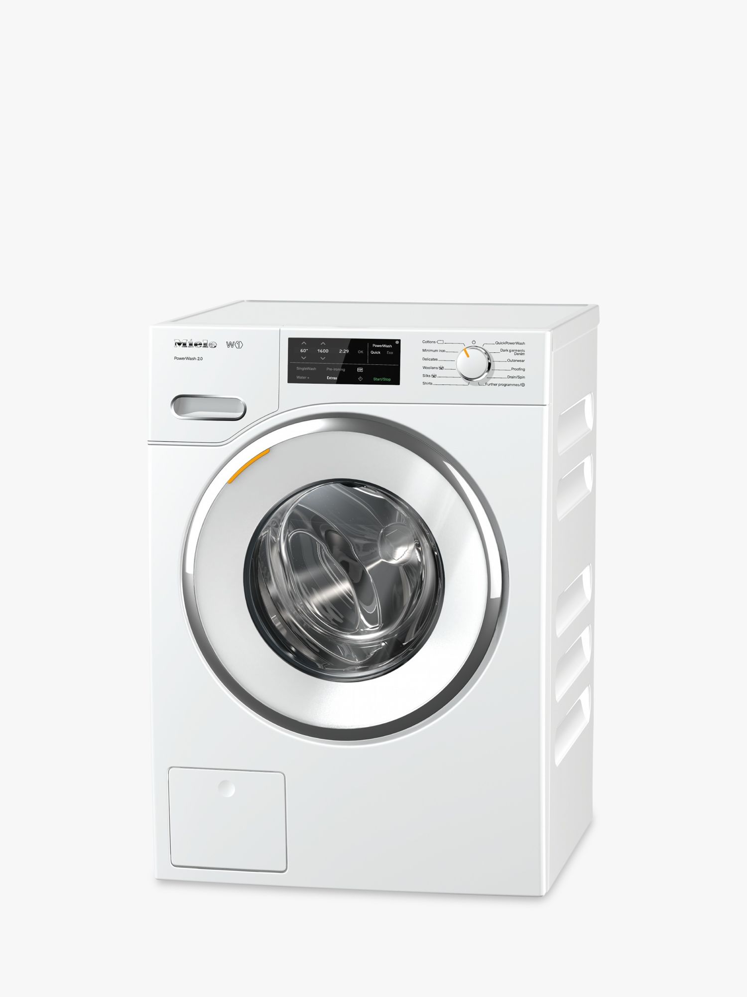 Miele WWE760 TwinDos Freestanding Washing Machine, 8kg Load, A+++ Energy Rating, 1400rpm Spin, White