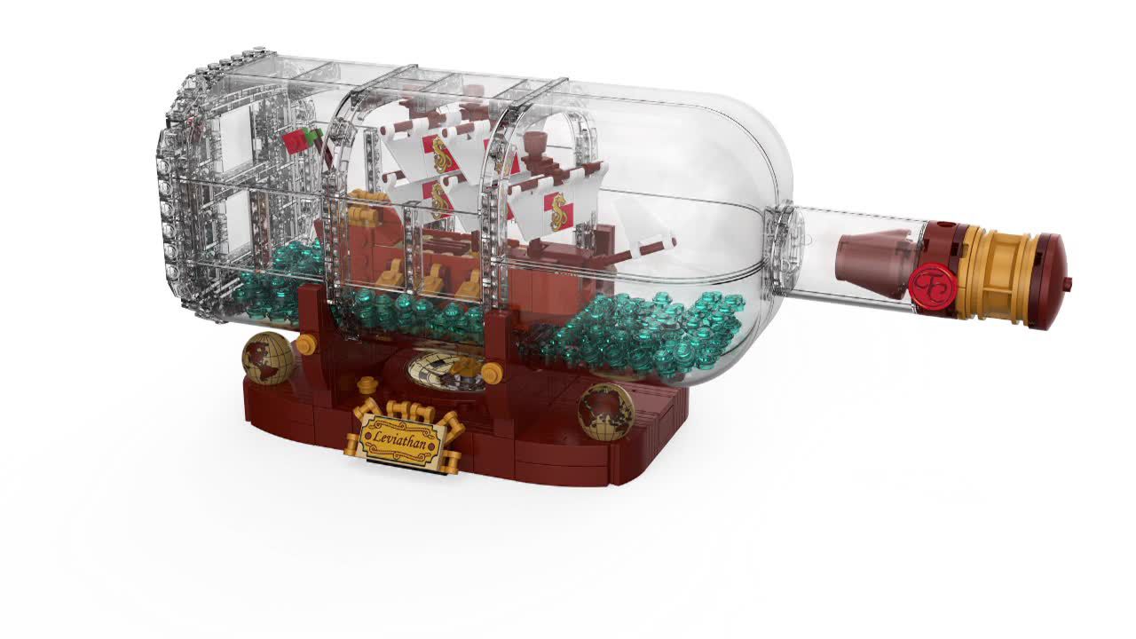 Lego ship in cheap a bottle re release