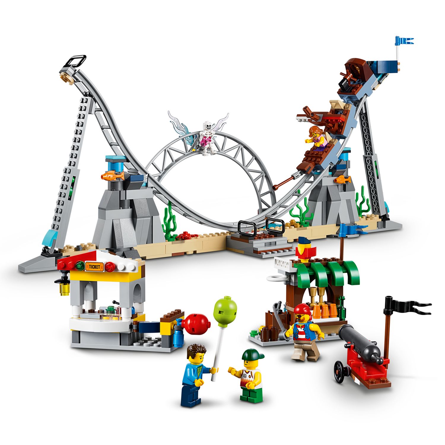 LEGO Creator 31084 3-in-1 Pirate Roller Coaster at John Lewis & Partners