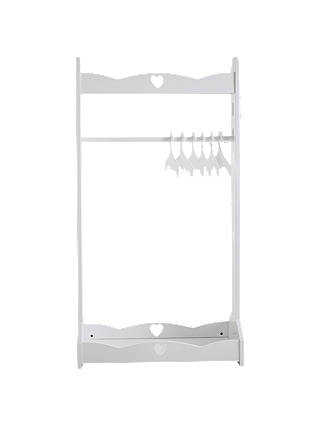 Great Little Trading Co Sweetheart Adjustable Clothes Rail, White