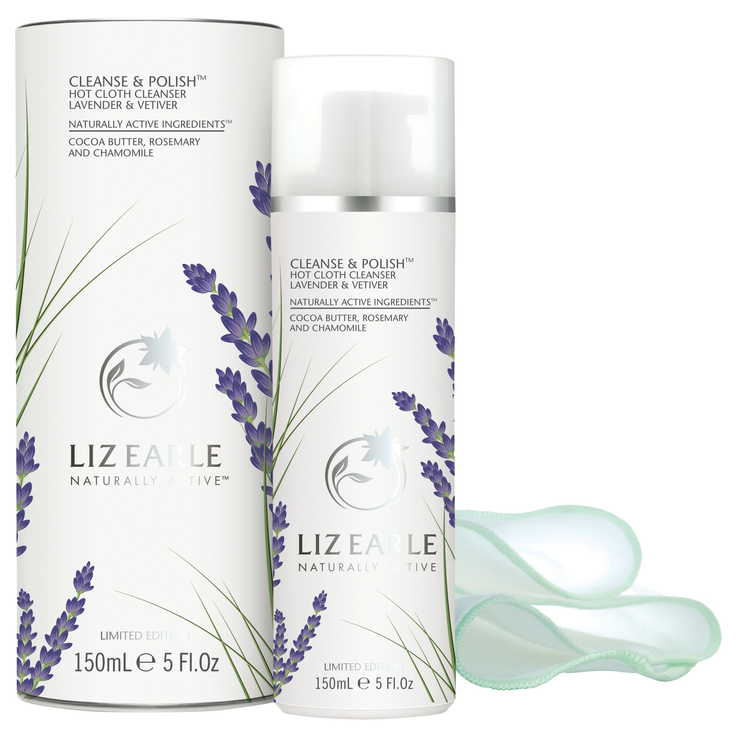 Liz Earle Cleanse And Polish™ Hot Cloth Cleanser Lavender And Vetiver 150ml At John Lewis And Partners