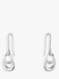 Georg Jensen Offspring Sterling Silver Hook Earrings, Silver