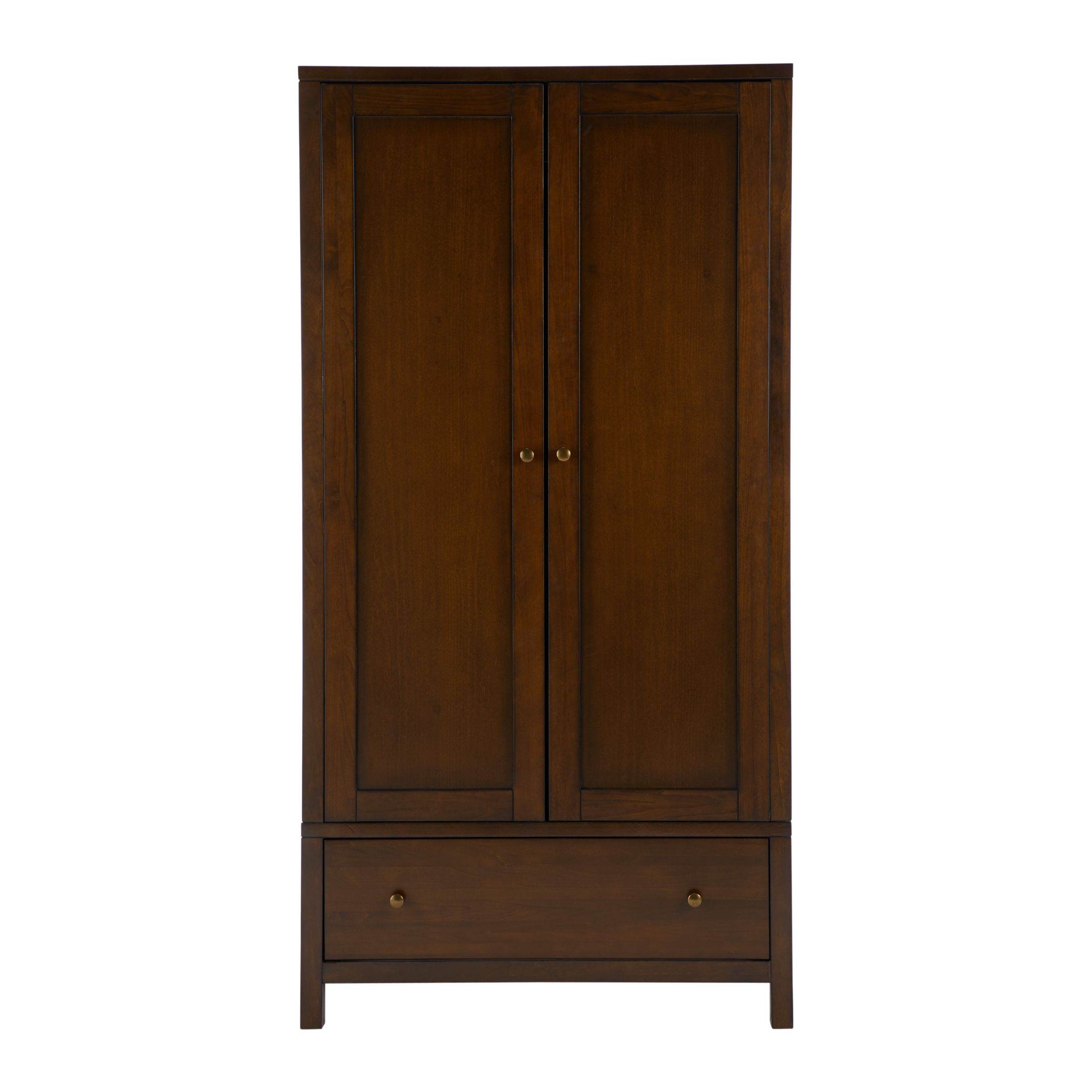 John Lewis Partners Medan 2 Door 1 Drawer Wardrobe Dark Wood