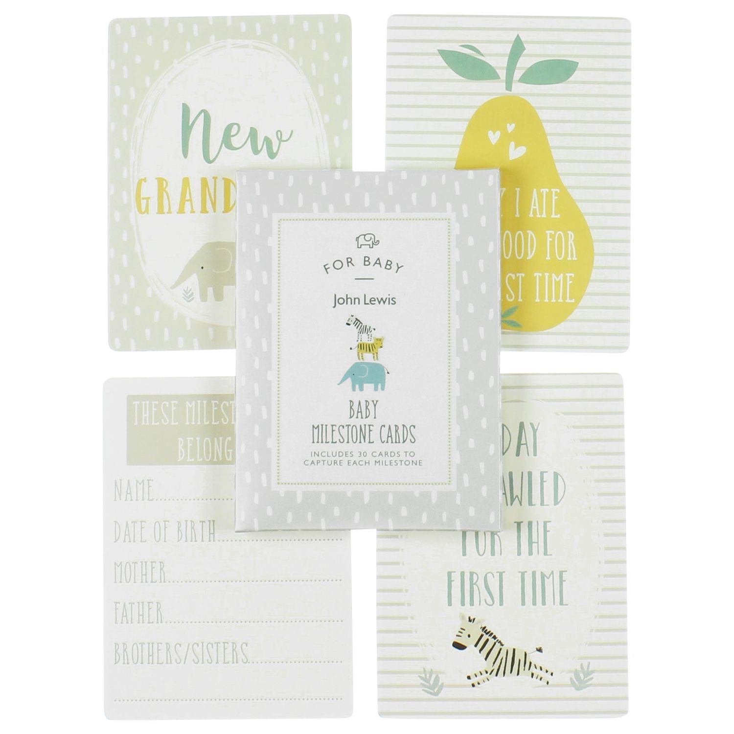 Milestone Baby Shower Collection Milestone Cards At John Lewis