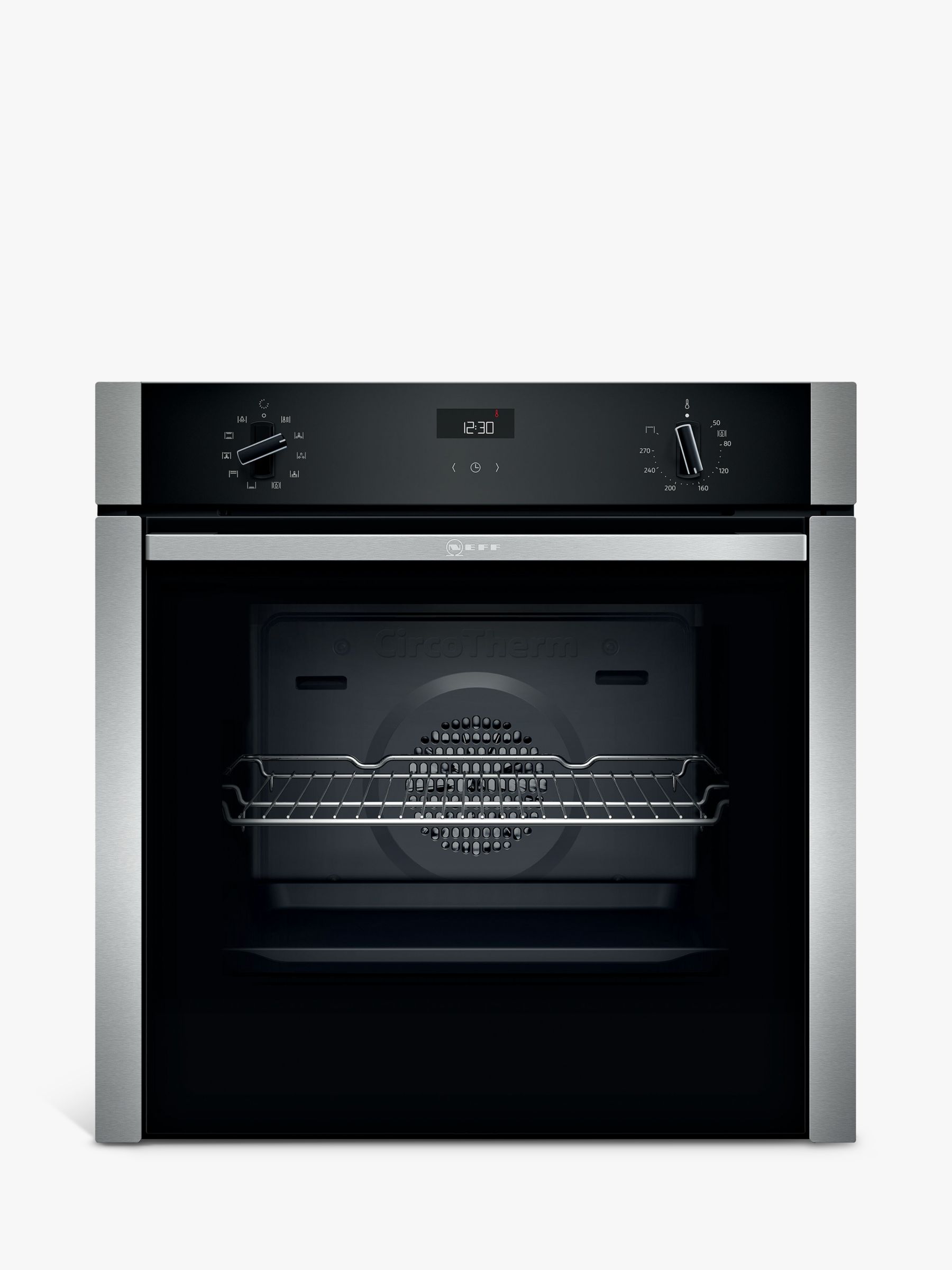 Neff N50 Slide and Hide B3ACE4HN0B Built In Electric Single Oven, Stainless Steel