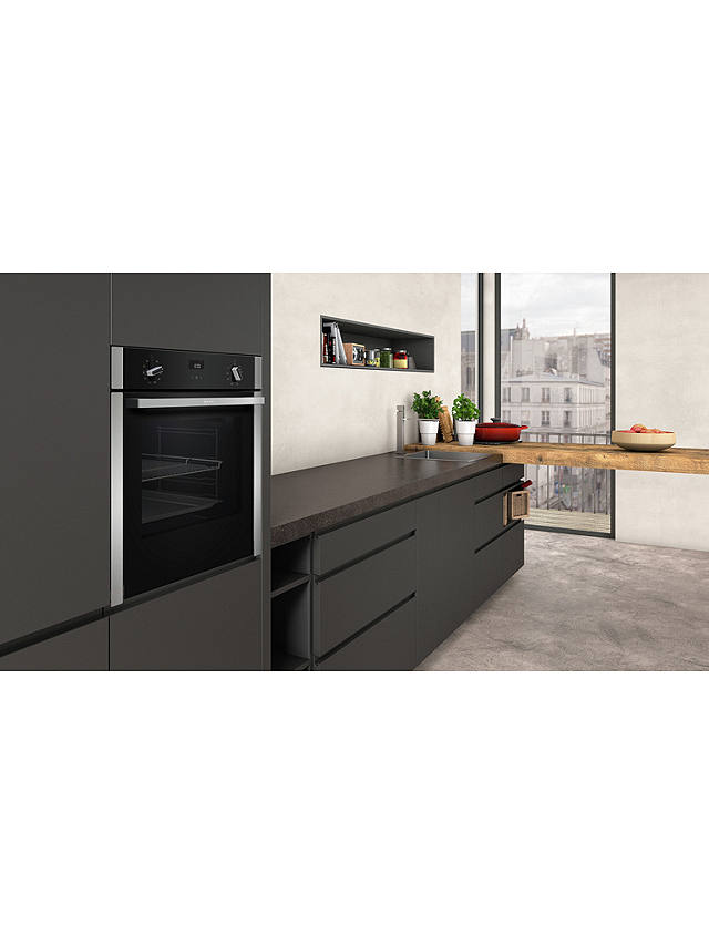 Buy Neff N50 Slide and Hide B3ACE4HN0B Built In Electric Single Oven, Stainless Steel Online at johnlewis.com