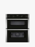 Neff N50 J1ACE2HN0B Built Under Electric Double Oven, Stainless Steel