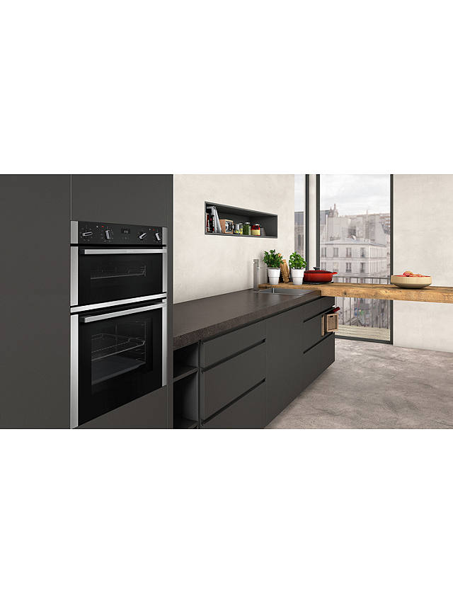 Buy Neff U1ACE2HN0B Built-In Double Oven, Stainless Steel Online at johnlewis.com