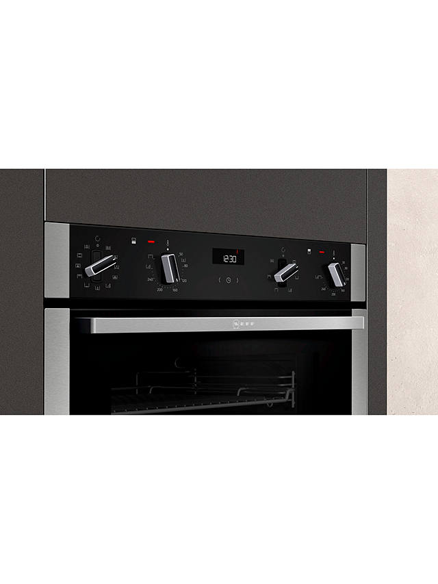 Buy Neff U2ACM7HN0B Pyrolytic Built-In Double Oven, Stainless Steel Online at johnlewis.com