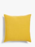 John Lewis ANYDAY Plain Cotton Cushion, Mustard