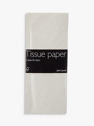 John Lewis & Partners Pearlised Tissue Paper, 5 Sheets