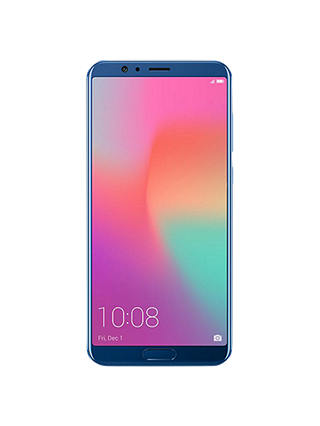 Honor View 10 Smartphone, Android, 5.99”, 4G LTE, SIM Free, 128GB, Blue