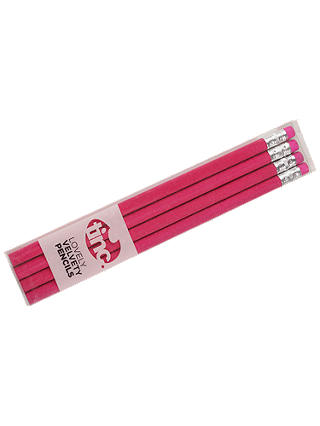 Tinc Lovely Velvety Pencils, Pack of 4, Pink