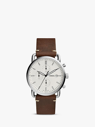 Fossil Men's Commuter Date Leather Strap Watch