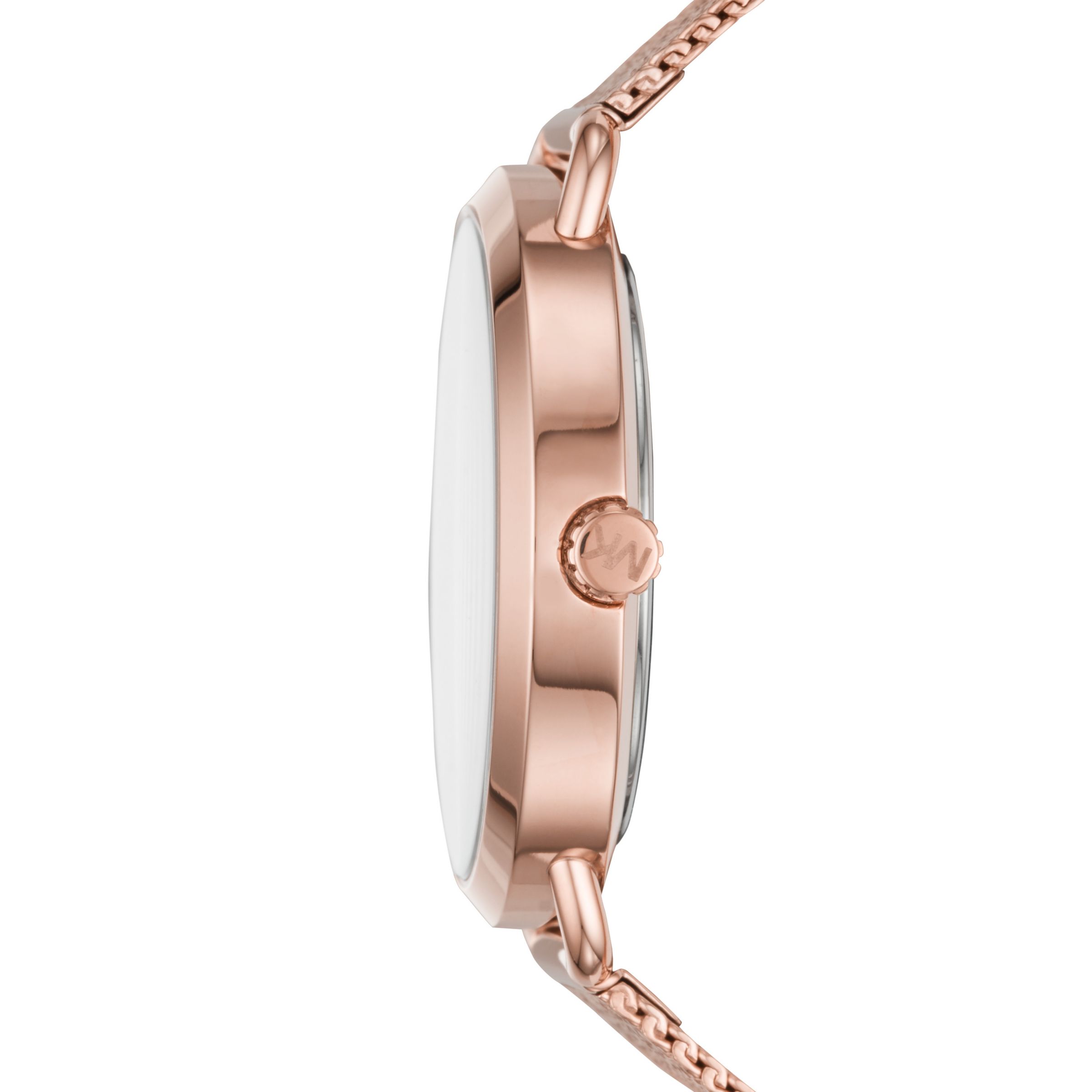 Michael Kors Women's Portia Mesh Bracelet Watch, Rose Gold