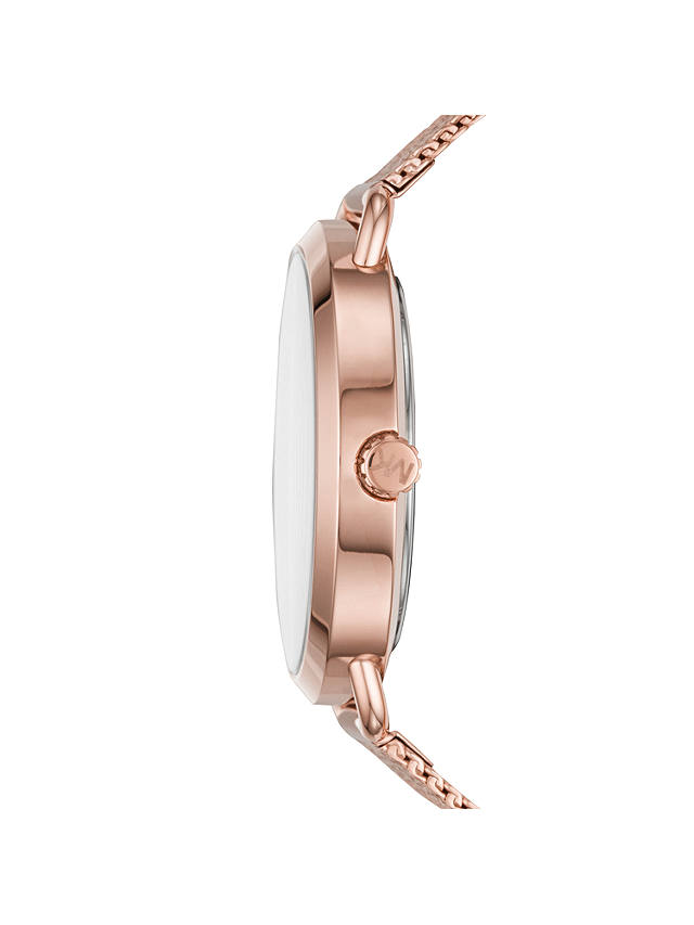 Michael Kors Women's Portia Mesh Bracelet Watch, Rose Gold
