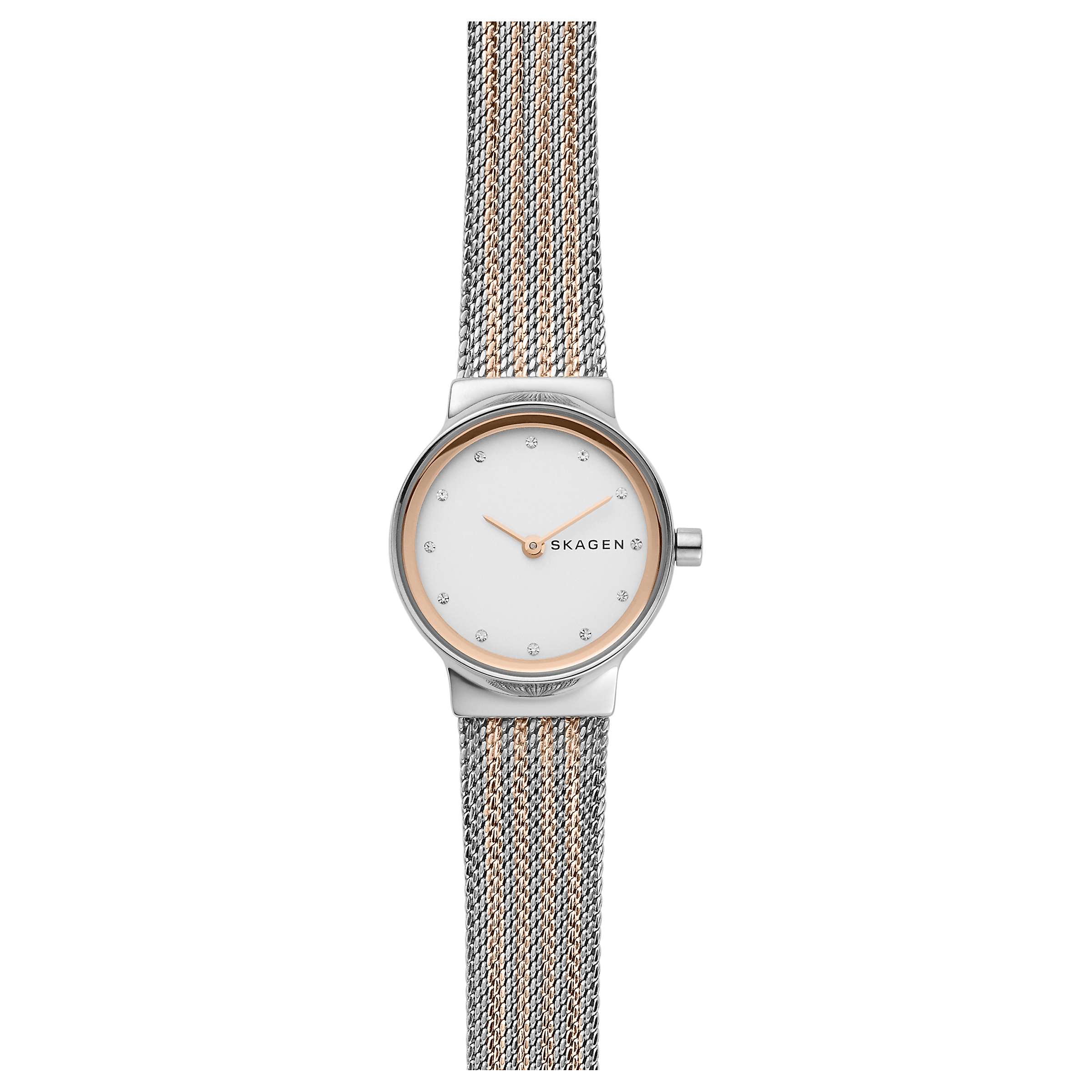 Skagen Women's Freja Bracelet Strap Watch, Silver/Rose Gold SKW2699