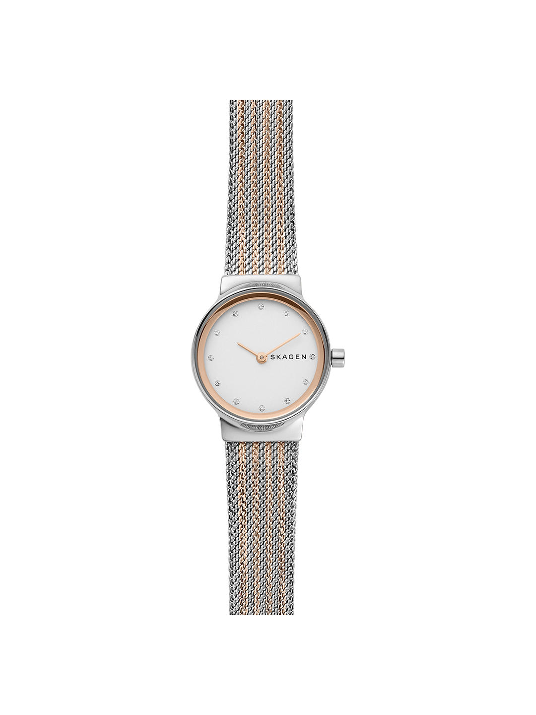 Skagen Women's Freja Bracelet Strap Watch, Silver/Rose Gold Skw2699 