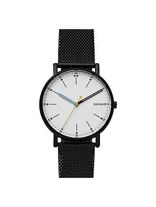 Skagen SKW6376 Men's Signatur Bracelet Strap Watch, Black