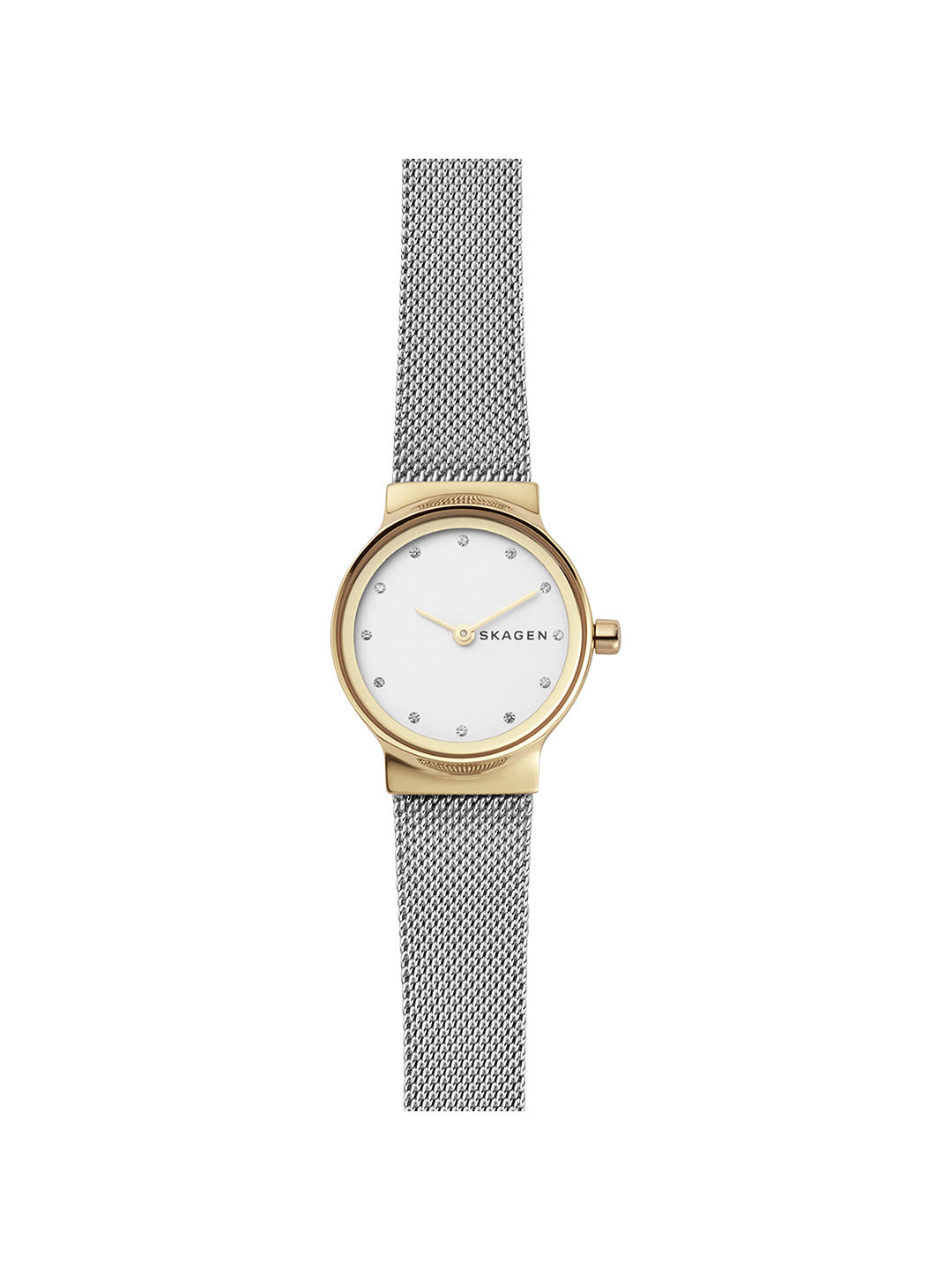 Skagen Women's Freja Bracelet Strap Watch, Silver/White Skw2666