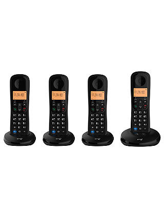 BT Everyday Phone Digital Cordless Phone with Nuisance Call Blocking & Answering Machine, Quad DECT