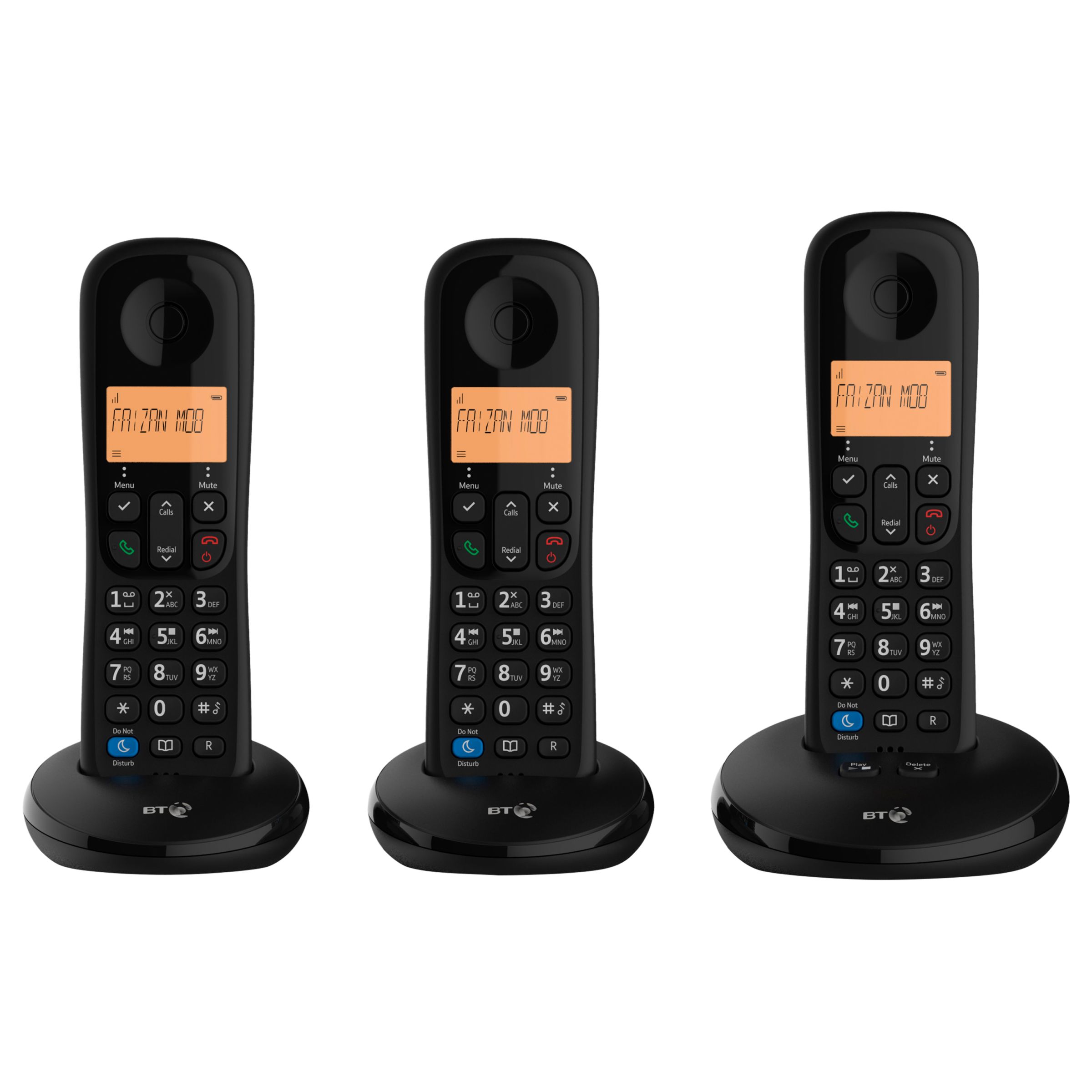 Bt Everyday Phone Digital Cordless Phone With Nuisance Call Blocking Answering Machine Trio Dect At John Lewis Partners