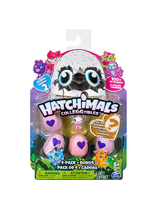 Hatchimals Season 2 CollEGGtibles, Pack of 4 with Bonus Figure