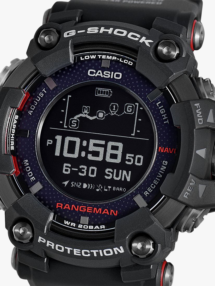Casio GPR-B1000-1ER Men's G-Shock Rangeman Solar GPS Resin Strap Watch ...