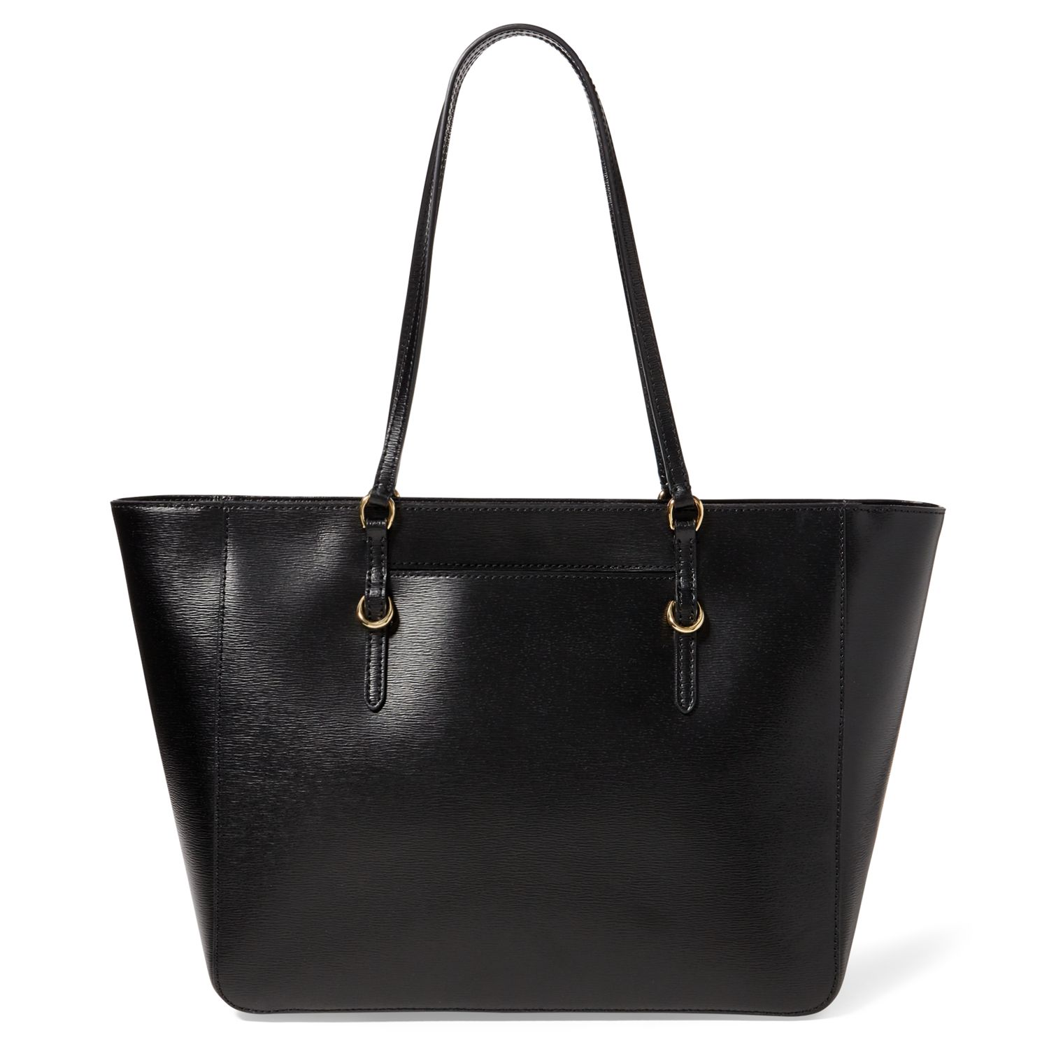 Lauren Ralph Lauren Saffiano Leather Tote Bag, Black