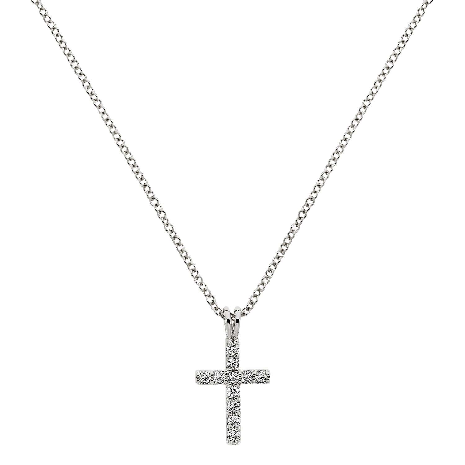 Buy Melissa Odabash Crystal Cross Pendant Necklace Online at johnlewis.com