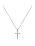 Melissa Odabash Crystal Cross Pendant Necklace