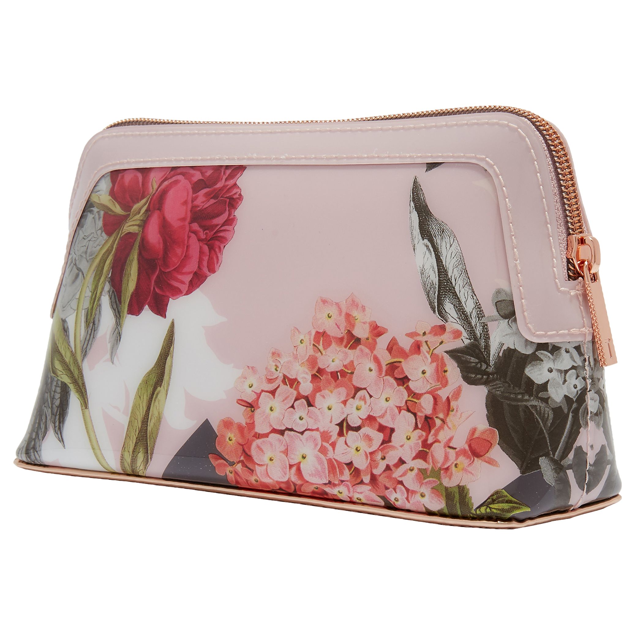 Ted Baker Genlee Palace Gardens Makeup Bag, Dusky Pink at John Lewis ...