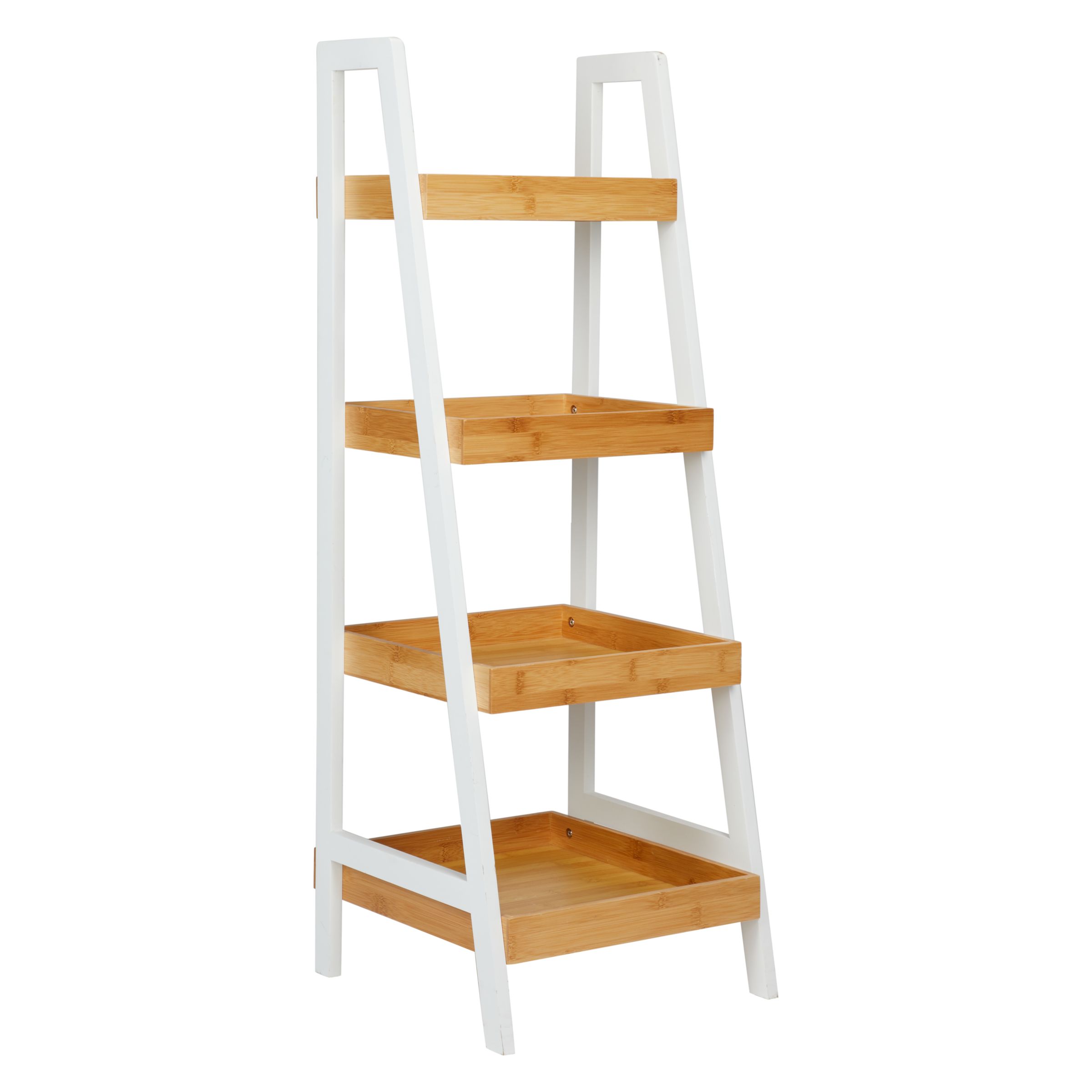 House By John Lewis Bamboo 4 Tier, Bamboo Bathroom Shelving Unit