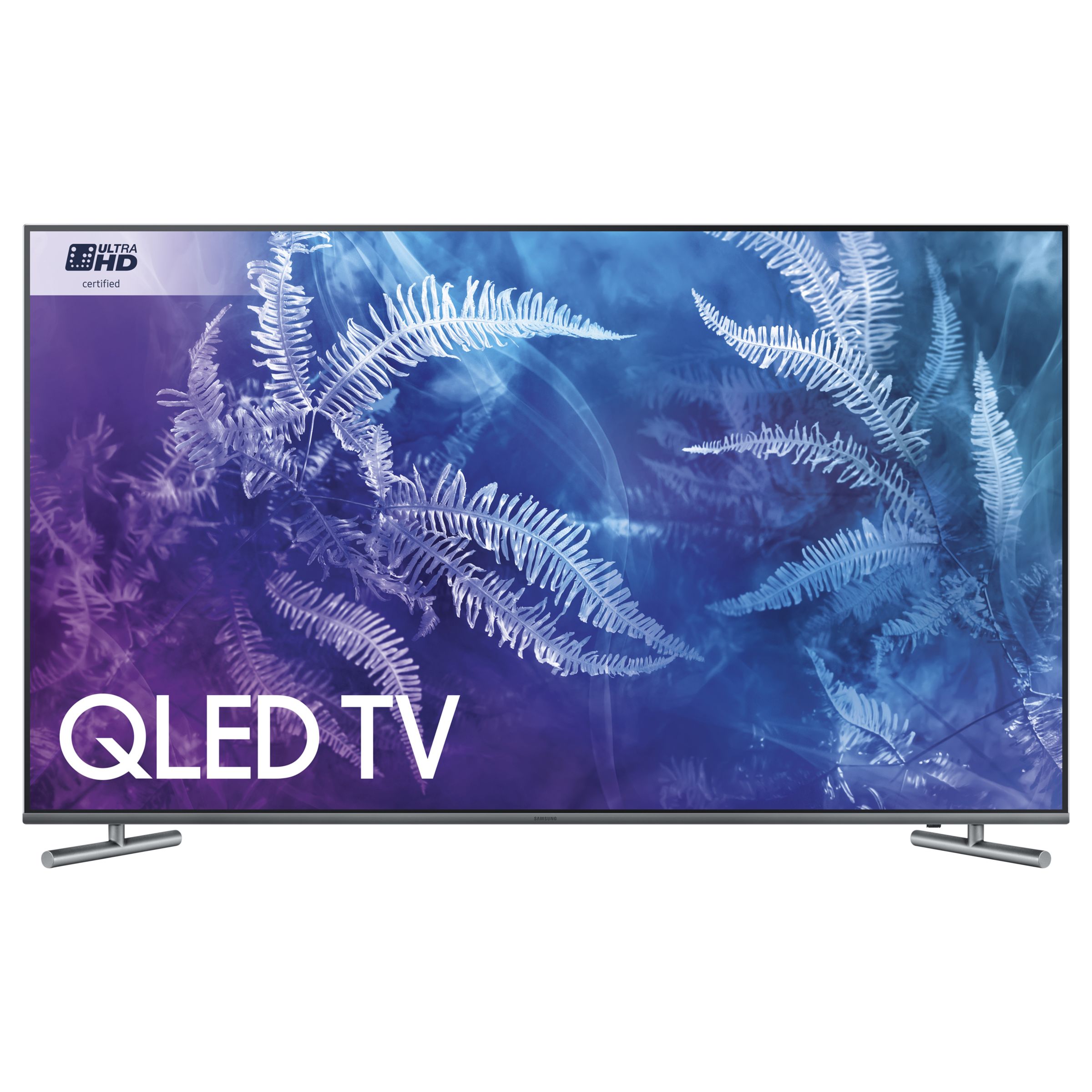 Samsung QE65Q6F QLED HDR 1000 4K Ultra HD Smart TV, 65" with TVPlus/Freesat HD & 360 Design, Ultra HD Certified, Silver