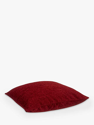 John Lewis & Partners Chenille Cushion, Red