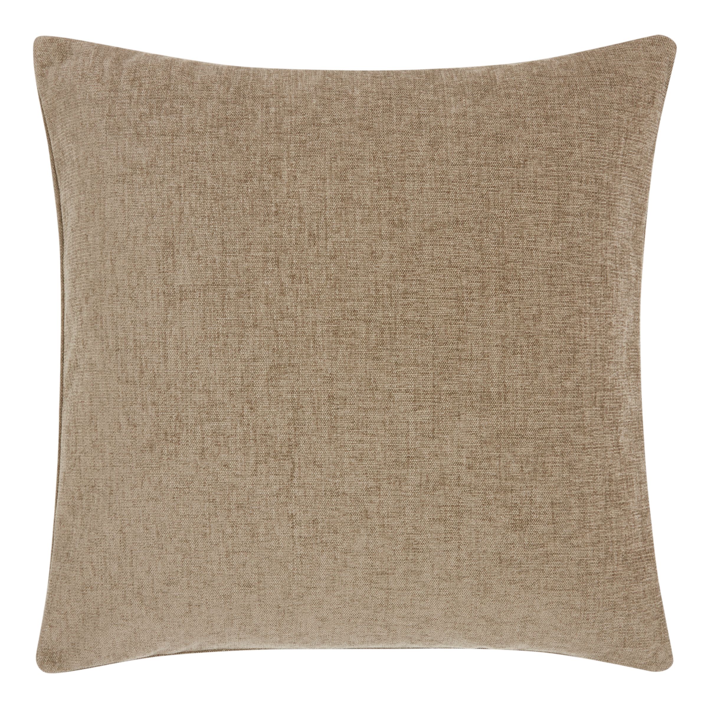 John Lewis Chenille Cushion, Sable