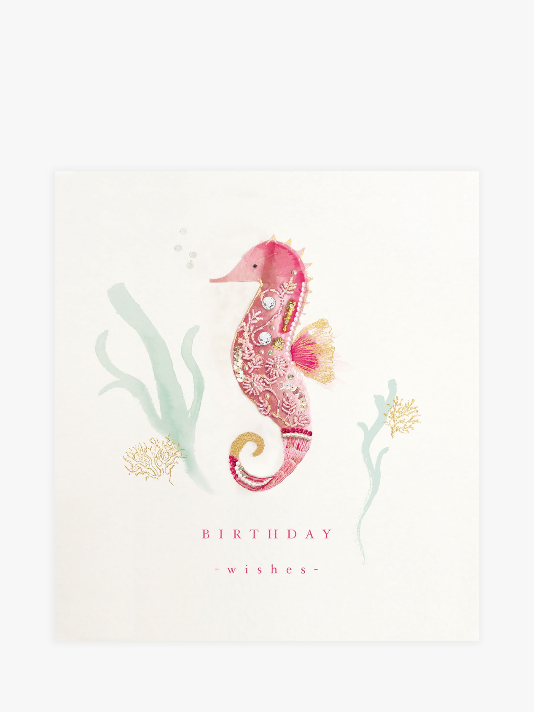 Woodmansterne Seahorse Kiss Birthday Card review