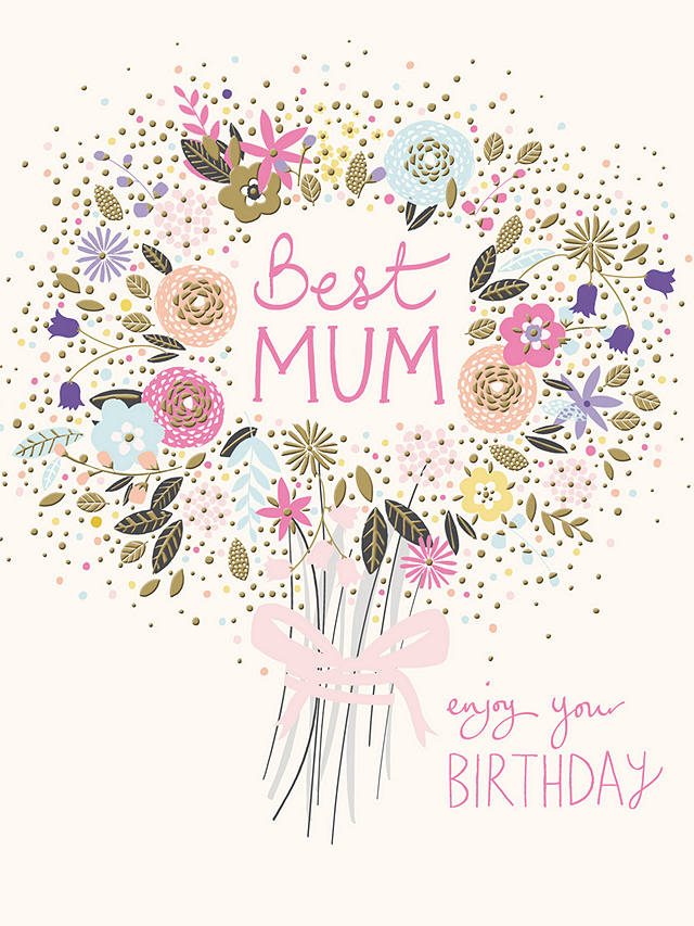 Woodmansterne Best Mum Birthday Card