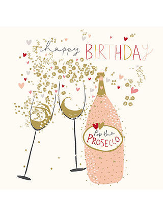 Woodmansterne Prosecco Queen Birthday Card