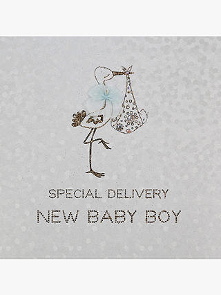 Five Dollar Shake Special Delivery Baby Boy Card