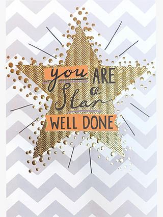 Louise Tiler Well Done Star Greeting Card