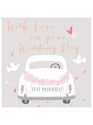 Bellybutton Bubble Wedding Day Car Card