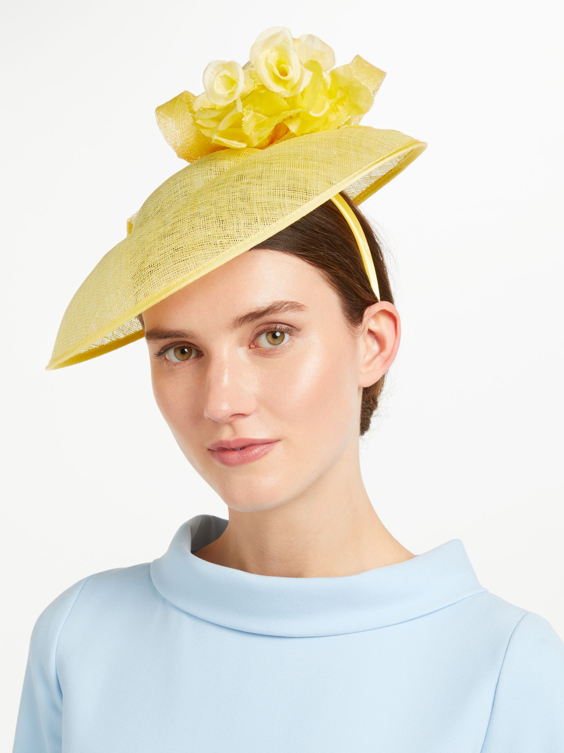 yellow occasion hat