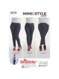 Simplicity Women's Mimi G's Skinny Jeans Sewing Pattern, 8516